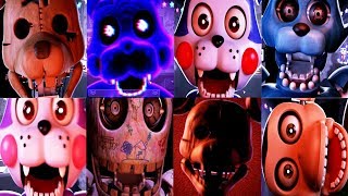 Five Nights at Candys Remastered ALL JUMPSCARES FNAC [upl. by Nonez711]