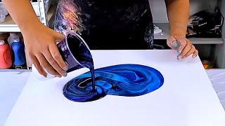 My FAVORITE Acrylic Pouring Techniques Using Just Paint and Water [upl. by Asena]