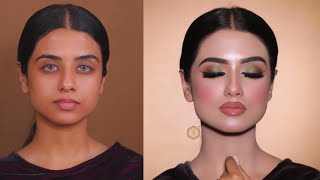 Advance Eye Makeup with Basic Face Makeup Tutorial  Makeup for Beginners  pkmakeupstudio [upl. by Melamie]