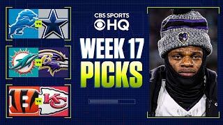 NFL Week 17 BETTING PREVIEW Expert Picks For EVERY GAME I CBS Sports [upl. by Ynnav]