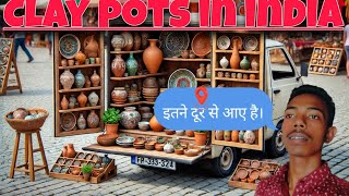 Mitti ke bartan clay pots in india vlog [upl. by Aynatahs634]