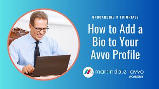 How to Add a Biography to Your Avvo Profile [upl. by Lleroj703]