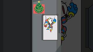 Pomni vs Santa Claus🤣Merry Christmas THE AMAZING DIGITAL CIRCUS Funny Animation shorts [upl. by Nnairda]