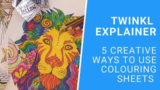 5 Creative Ways To Use Colouring Sheets [upl. by Kirsten]