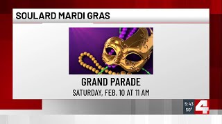 Soulard celebrates Mardi Gras with Purina Pet Parade weiner dog derby [upl. by Merrili]