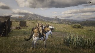 1st Royal Dragoons Cavalry charge rdr2 online [upl. by Nalloh]