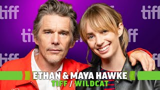 Ethan Hawke amp Maya Hawke Interview Wildcat and Flannery O’Connor [upl. by Viridissa]