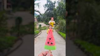 Kind girl eating watermelon ice cream 🍧 watermelon ice cream 🍓 eye candy shorts [upl. by Garrott]