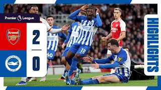 PL Highlights Arsenal 2 Brighton 0 [upl. by Esinehc]