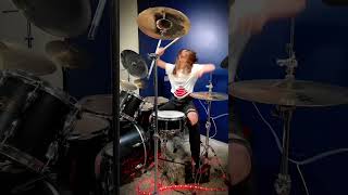 Survivor  Burning Heart Drum Cover  Drummer Cam Performed LIVE by Female Drummer Lauren Young [upl. by Strader]