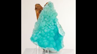 2324g Large Vibrant Blue Aragonite Mineral Specimen [upl. by Attiuqram703]