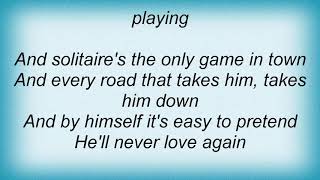 Shirley Bassey  Solitaire Lyrics [upl. by Hightower]