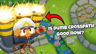 Is Dumb Crosspath Mortar Actually Good Now BTD6 [upl. by Ahserb]