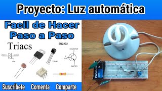 Luz Automatica Fácil de Hacer en Protoboard [upl. by Anire]