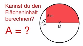 Kannst du den Radius des Kreises und den Flächeninhalt berechnen [upl. by Nicodemus457]