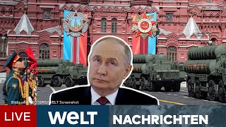 PUTINS PROTZPARADE Russland feiert quotTag des Siegesquot mit Militärparade in Moskau  WELT NEWSSTREAM [upl. by Adnauqal144]