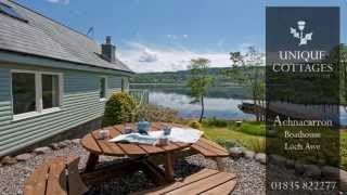 Luxury Self catering  Achnacarron Boathouse Loch Awe Taynuilt Scotland [upl. by Akinar]