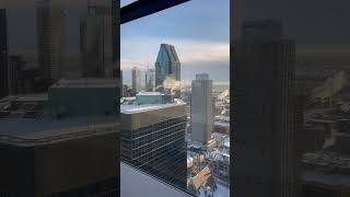 Breakfast view from Le Centre Sheraton MontrealQC executive lounge [upl. by Stanwood]