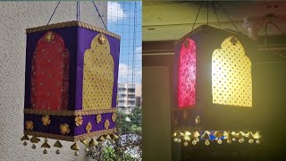 Easy Diwali Aakash Kandil  Diwali Lantern DiyMaking at home [upl. by Polik]