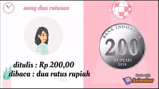 MATEMATIKA MENGENAL NILAI MATA UANG LOGAM DAN KERTAS  CARA MENULIS RATUSAN RIBUAN [upl. by Lamrej]