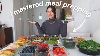 THE ULTIMATE HEALTHY MEAL PREP  a weeks worth of easy amp yummy recipes  grocery list [upl. by Sowell]