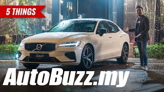 2019 Volvo S60 T8 RDesign PHEV 5 Things  AutoBuzzmy [upl. by Ekul]