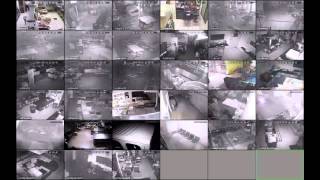 Witson CMS CCTV live 6 remote sites 33 cameras total  Night Mode [upl. by Lucho699]