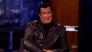 Steven Seagal on the Jimmy Kimmel Dec 10 2009 [upl. by Araiek61]