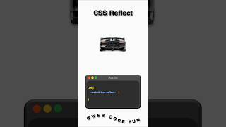 CSS reflect property  css trick onlinetutorials coding webdevtutorial learning css3 frontend [upl. by Catlin88]