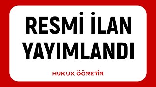 YENİ SINAV İLANLARI  BEKLENEN SINAVLAR  İcra Müdür ve Müdür yardımcısı alımı hukuk hmgs icra [upl. by Ramed]