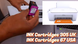 How To Install Ink Cartridges In HP Deskjet 2700e Series Printer [upl. by Yleoj]