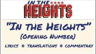 quotIn the Heightsquot  Lyrics Translations amp Dumb Commentary [upl. by Brander]