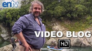 The Hobbit Production Blog 5 HD Shooting On Location In New Zealand amp Rafting Dwarves [upl. by Eicyal]