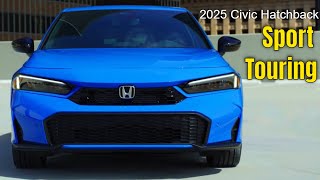 2025 Honda Civic Hatchback Sport Touring in Boost Blue Pearl [upl. by Matthei965]