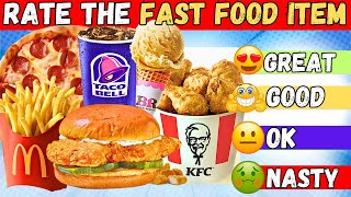 Fast Food Tier List  Rate the Junk Food 🍟 🍕 🍔 [upl. by Lamar728]