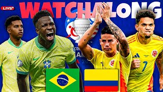 Brazil vs Colombia COPA AMERICA 2024 LIVE Reaction amp WACHALONG [upl. by Rosabel]