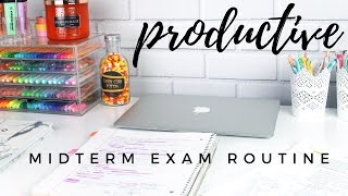 Productive midterm exam study routine  study tips [upl. by Janna]