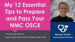 NMC OSCE How to prepare and pass [upl. by Onateag919]