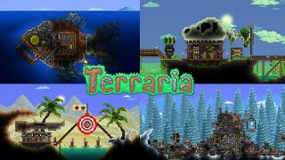 Terraria World Tour all NPC Houses [upl. by Irvin]