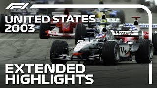 Extended Race Highlights  2003 United States Grand Prix [upl. by Essex744]