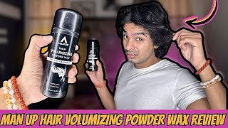 Man Up Hair Volumizing Powder Wax Review  Worth Buying [upl. by Drucilla139]