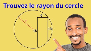 Calcul du rayon du cercle Olympiade [upl. by Notelrahc]