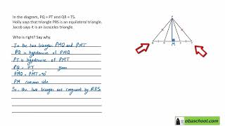 Similarity and Congruence  17 Congruence  Congruent Triangles ex4 [upl. by Toddy]