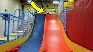 Indoor Playground for Kids Play Time  Huge Slide [upl. by Chevy725]