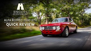 Quick review  1972 Alfa Romeo 2000 GTV [upl. by Furnary359]