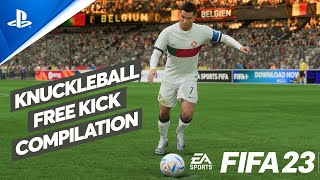 FIFA 23  Knuckleball Free Kick Compilation PS5HD [upl. by Hornstein]