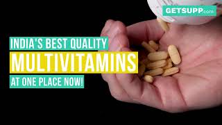 Indias best Multivitamins for men amp women from top brands GetSupp [upl. by Mirella774]