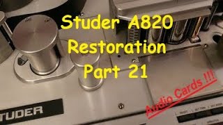 Studer A820 2quot Multitrack Restoration  Part 21 [upl. by Trinity288]