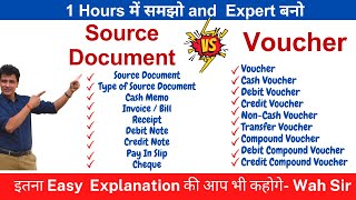 Source Document and Voucher  Origin of Transaction  Class 11 Accounts Chapter 6 [upl. by Nehgaem]