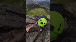 Cneifion Arete 360 cneifionarete tryfan glyders insta360 mountaineering [upl. by Ylerebmik]